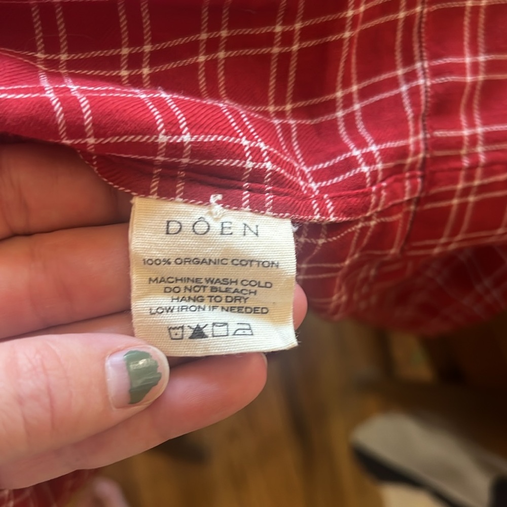 *Doen* Plaid Button-Down Midi Dress - Picture 6 of 8